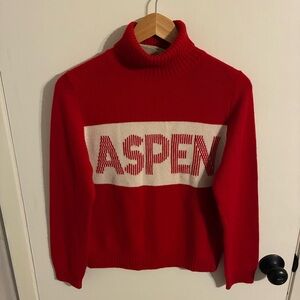 Jumper 1234 Aspen Red 100% Cashmere Turtleneck Sweater